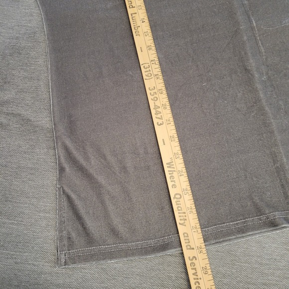 Wishlist Womens Grey Velvet Relaxed Cuffed Sleeve Top T5031KS Size M/L - Picture 3 of 8